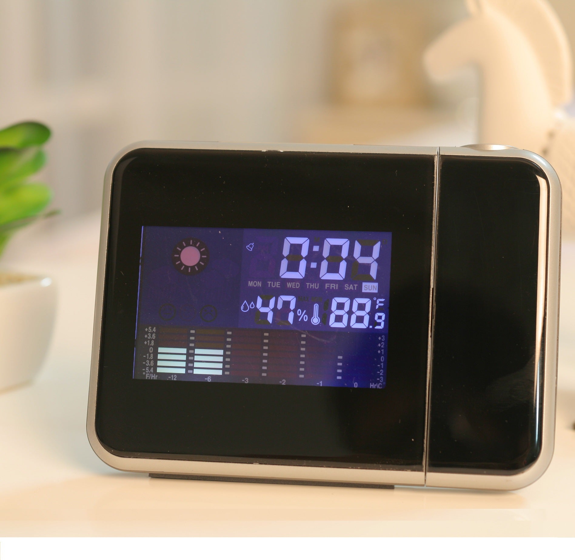 Smart LED Desk Clock with Temperature & Alarm