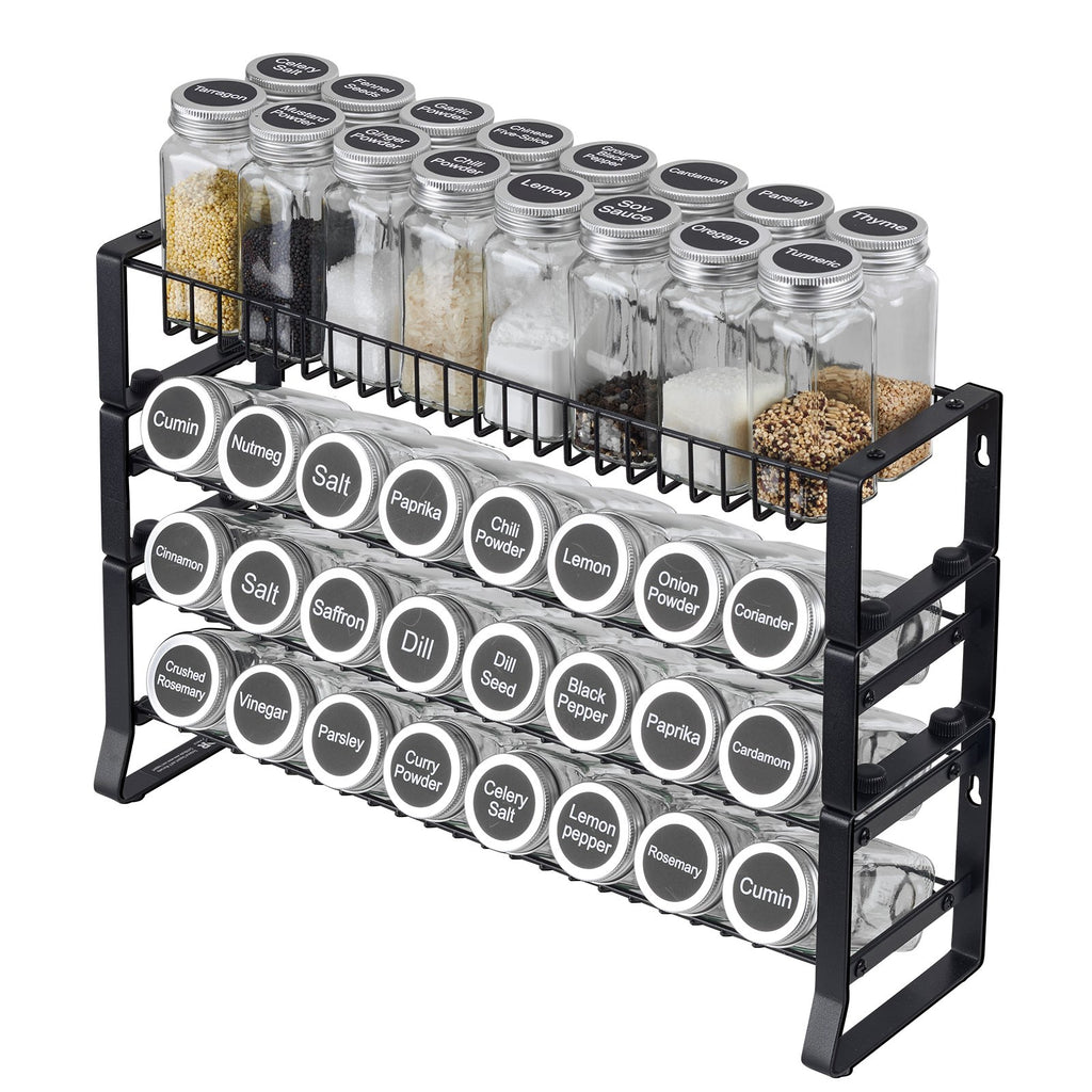 Kitchen Spice Rack Organizer – 18×11 Countertop & Cabinet Storage