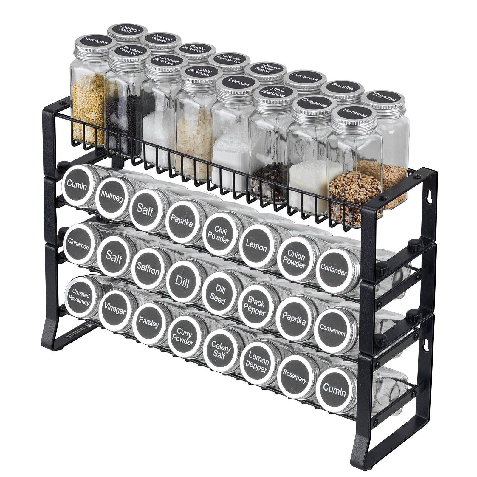 Kitchen Spice Rack Organizer – 18×11 Countertop & Cabinet Storage